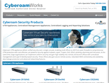 Tablet Screenshot of cyberoamworks.com